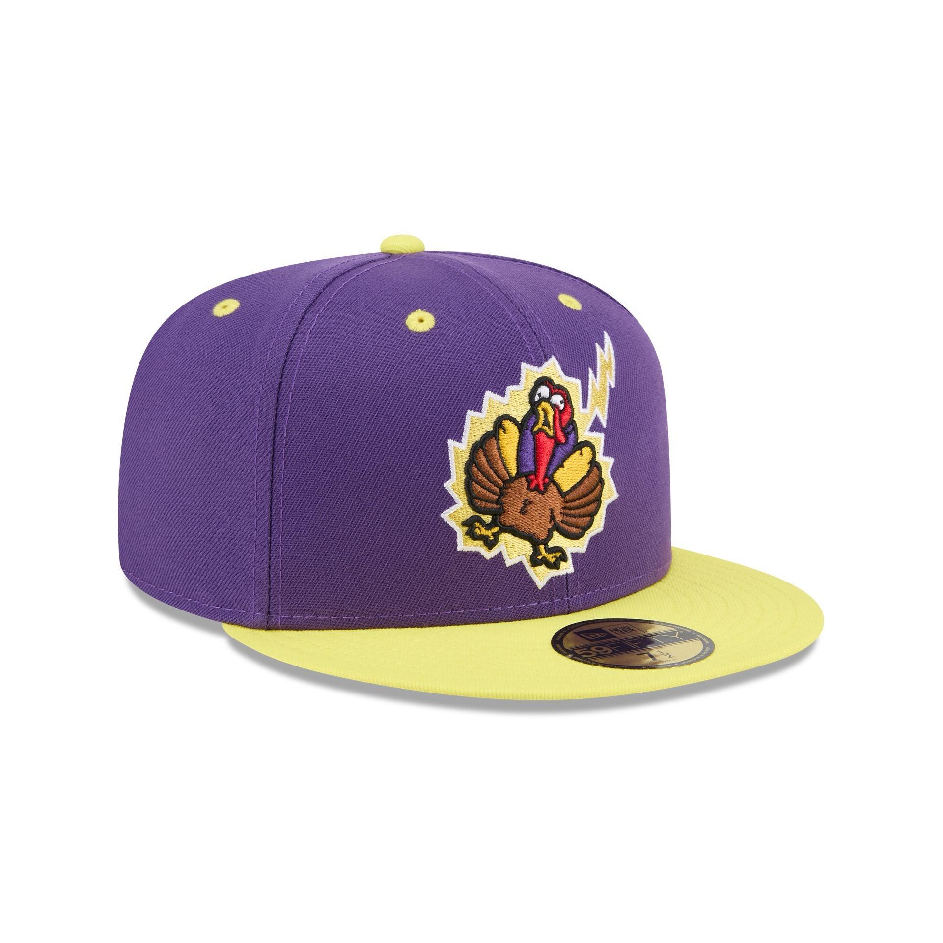 Hartford Yard Goats Theme Night Purple 59FIFTY Fitted Hat Male Product Image