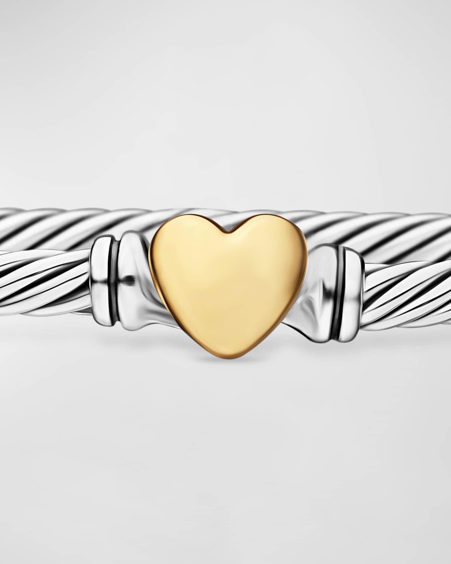 DY Mercer 2-Row Bracelet in Silver with 18K Gold Product Image