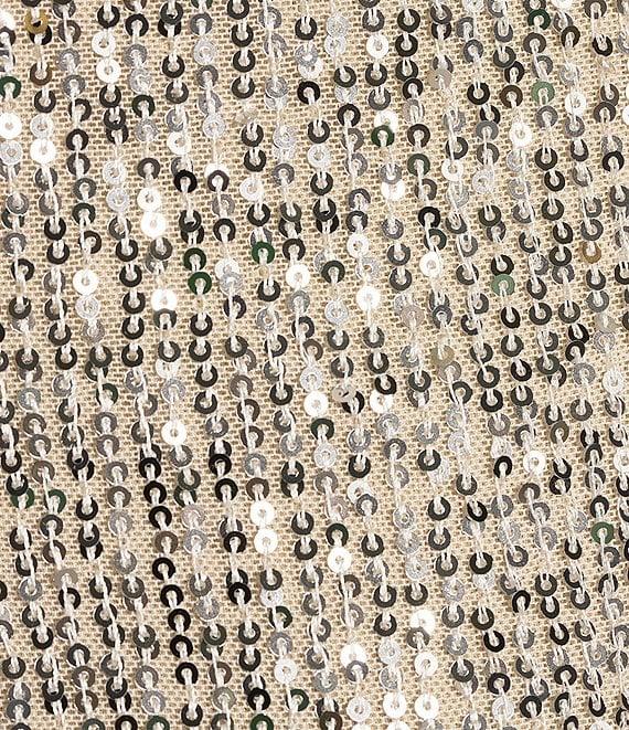 Xtraordinary One Shoulder Sequin Wrap Drape Mini Dress Product Image