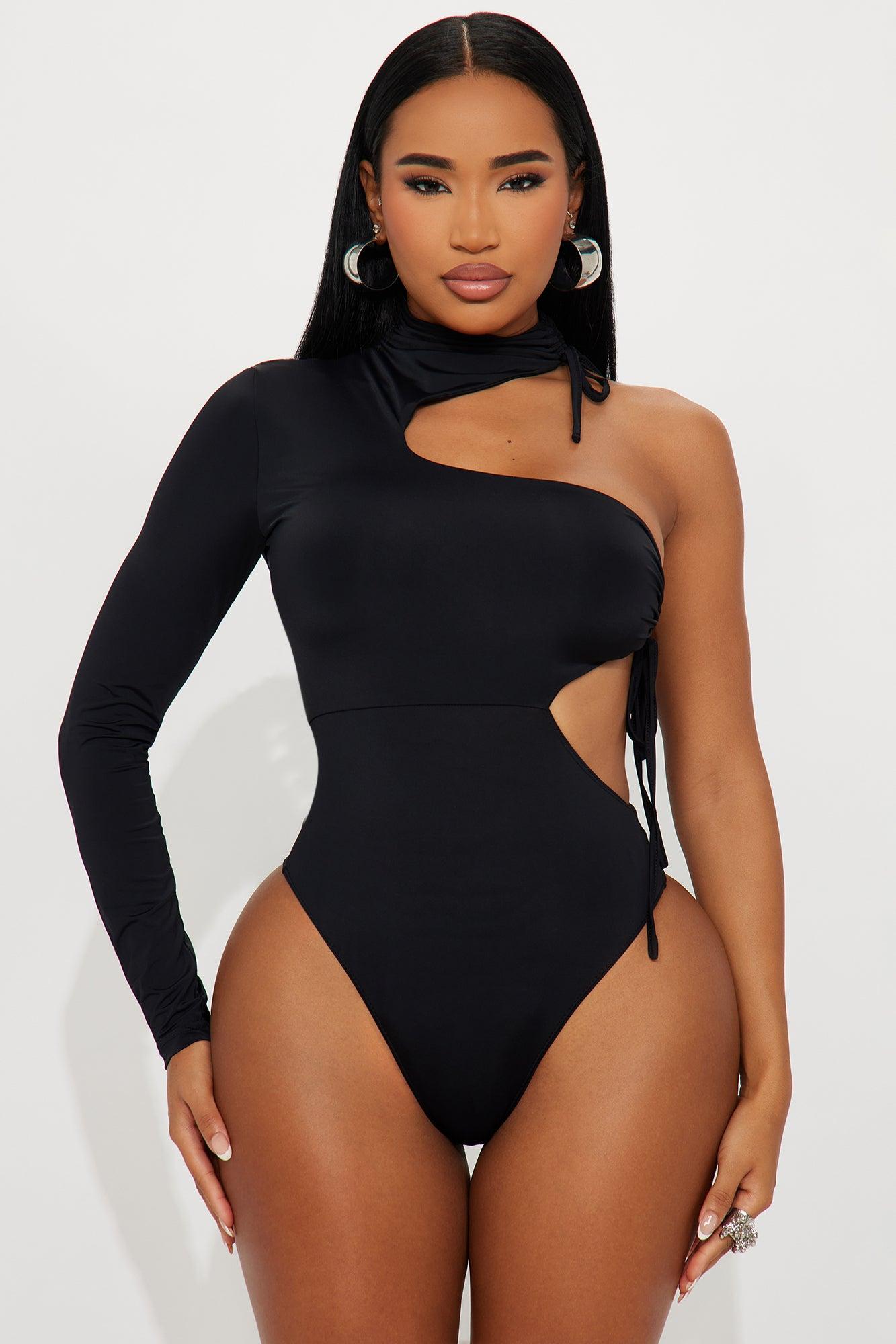 Eleni Cut Out Bodysuit - Black Female Product Image