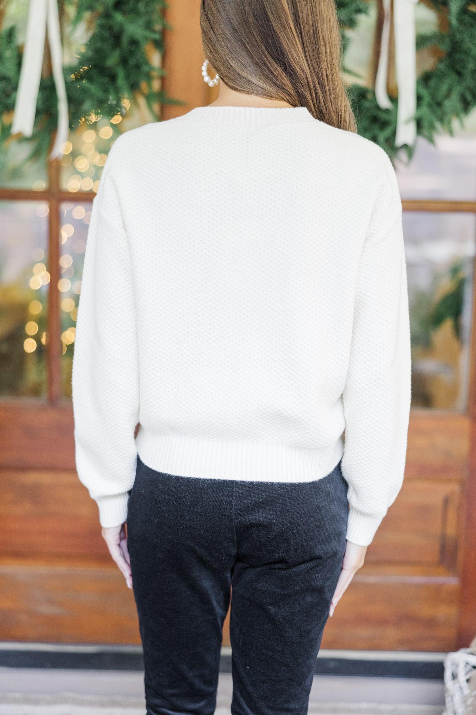 Couldn't Be Sweeter Cream Bow Cardigan Female Product Image