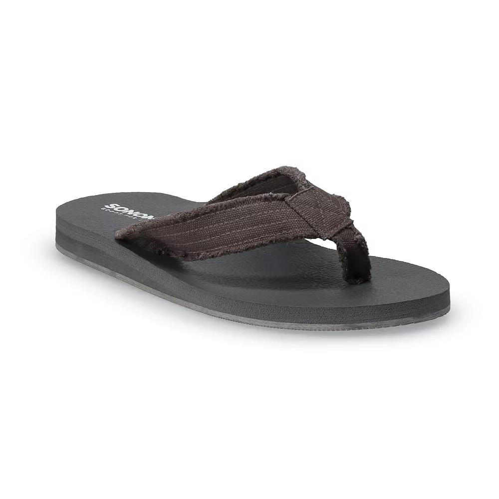 Sonoma Goods For Life® Cilliann Men's Flip-Flop Sandals, Size: 9, Grey Product Image