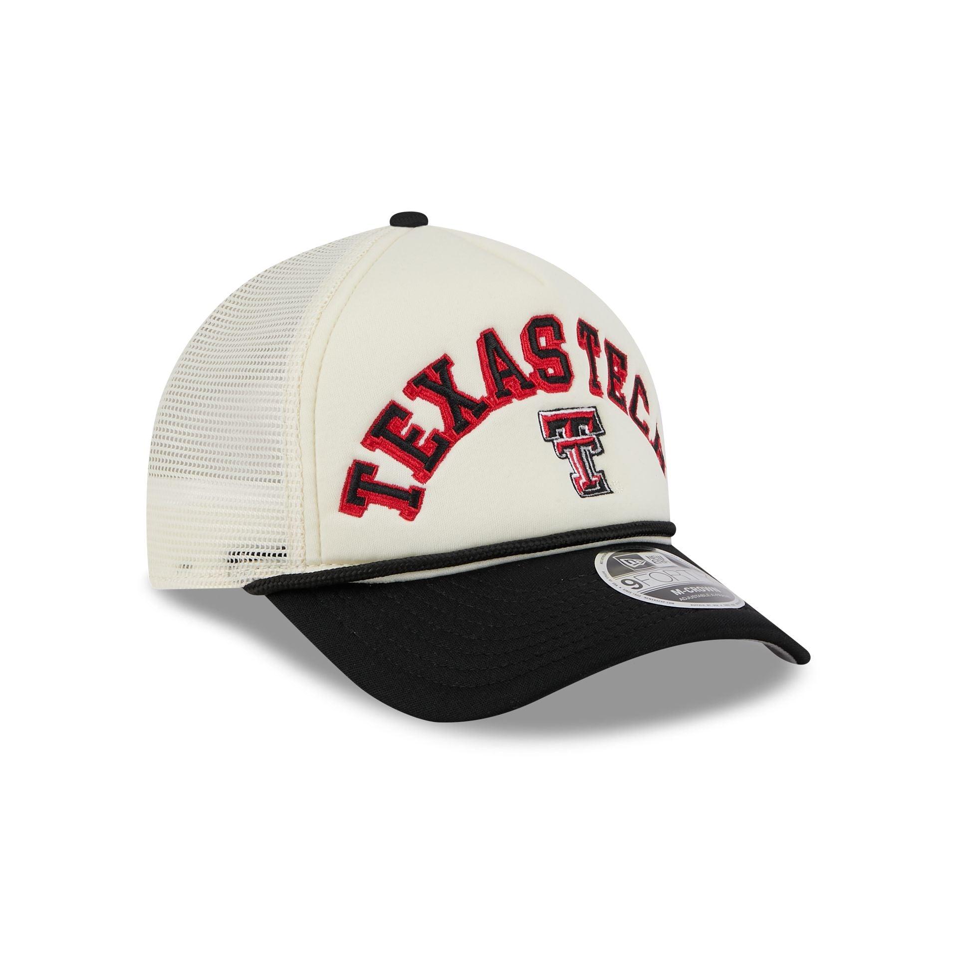 Texas Tech Red Raiders Chrome Arch 9FORTY M-Crown A-Frame Trucker Hat Male Product Image