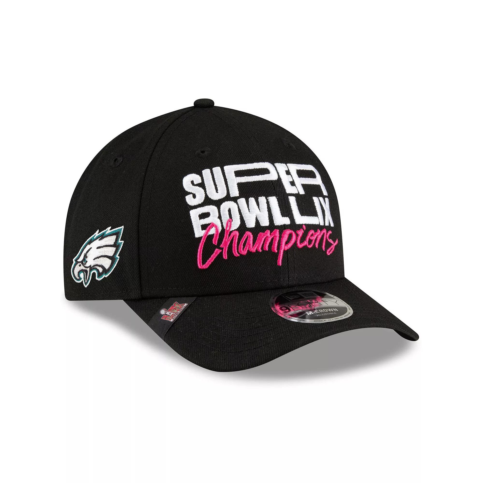 Men's New Era  Black Philadelphia Eagles Super Bowl LIX Champions Parade 9FORTY Adjustable Hat Product Image