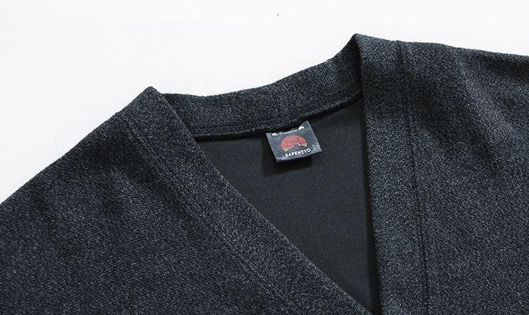 RT No. 5416 DARK GRAY KNITTED CARDIGAN JK Product Image