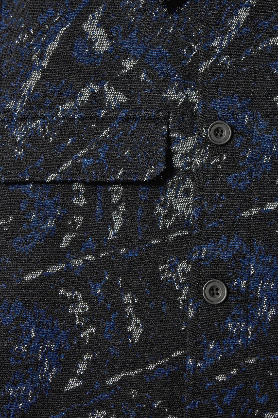 RELAXED WOOL-BLEND JACQUARD OVERSHIRT Product Image