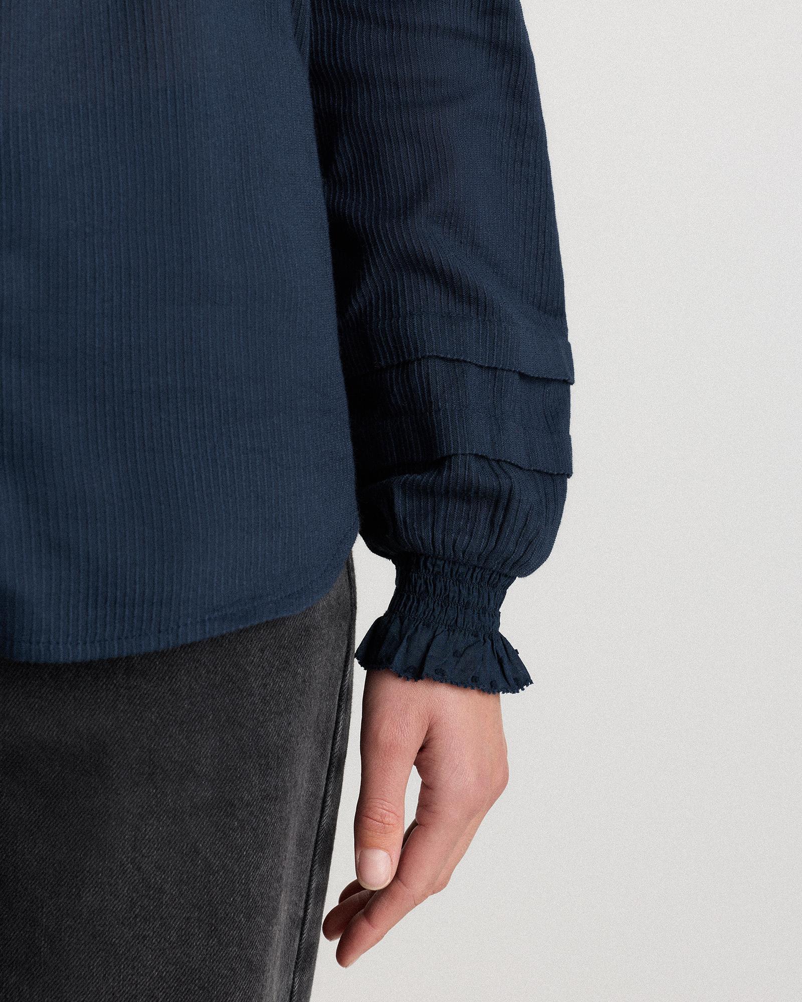 Quince | Women's Organic Textured Cotton Peasant Blouse Organic Cotton Product Image