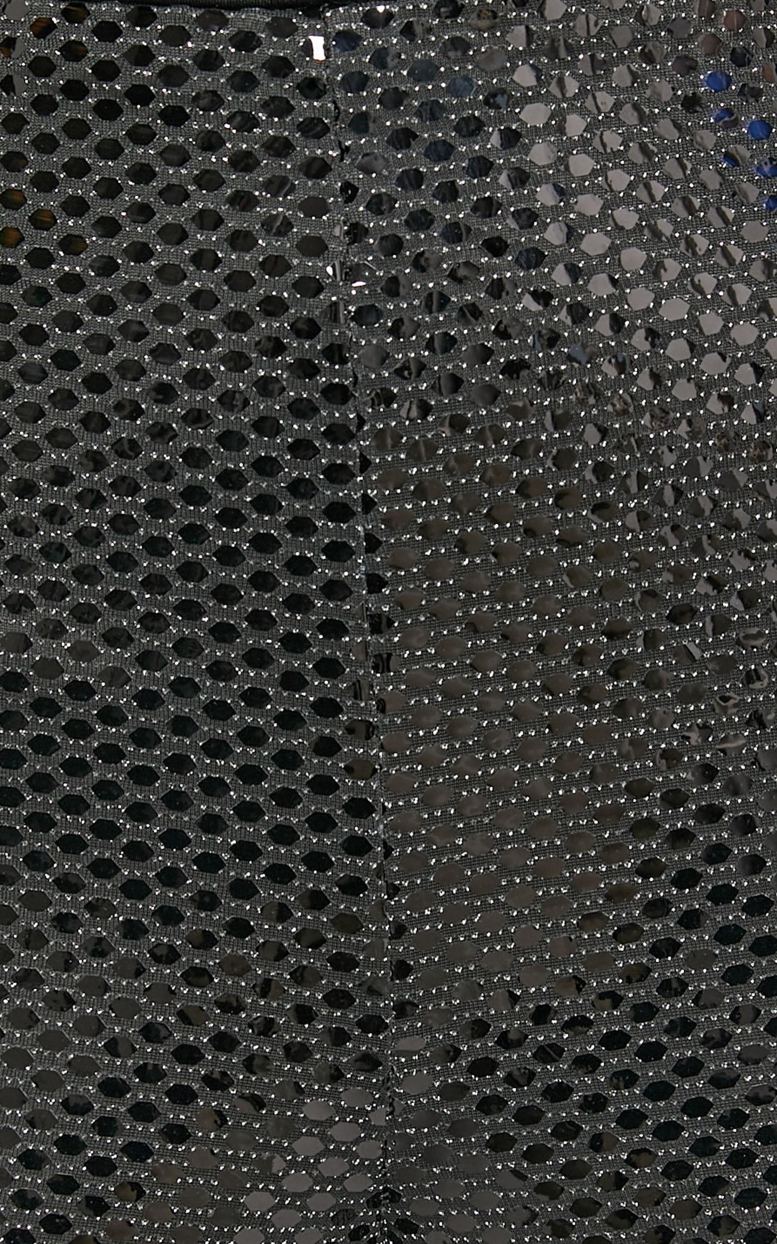 Deola Pant - Sequin High Waisted Skinny Leg in Black Product Image