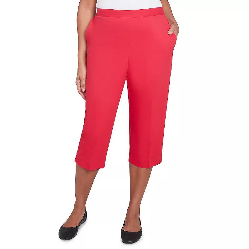 Women's Alfred Dunner Star Studded Capri Pants,  Product Image