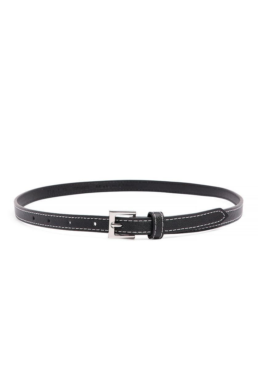 Slim Stitch Detail Belt Product Image