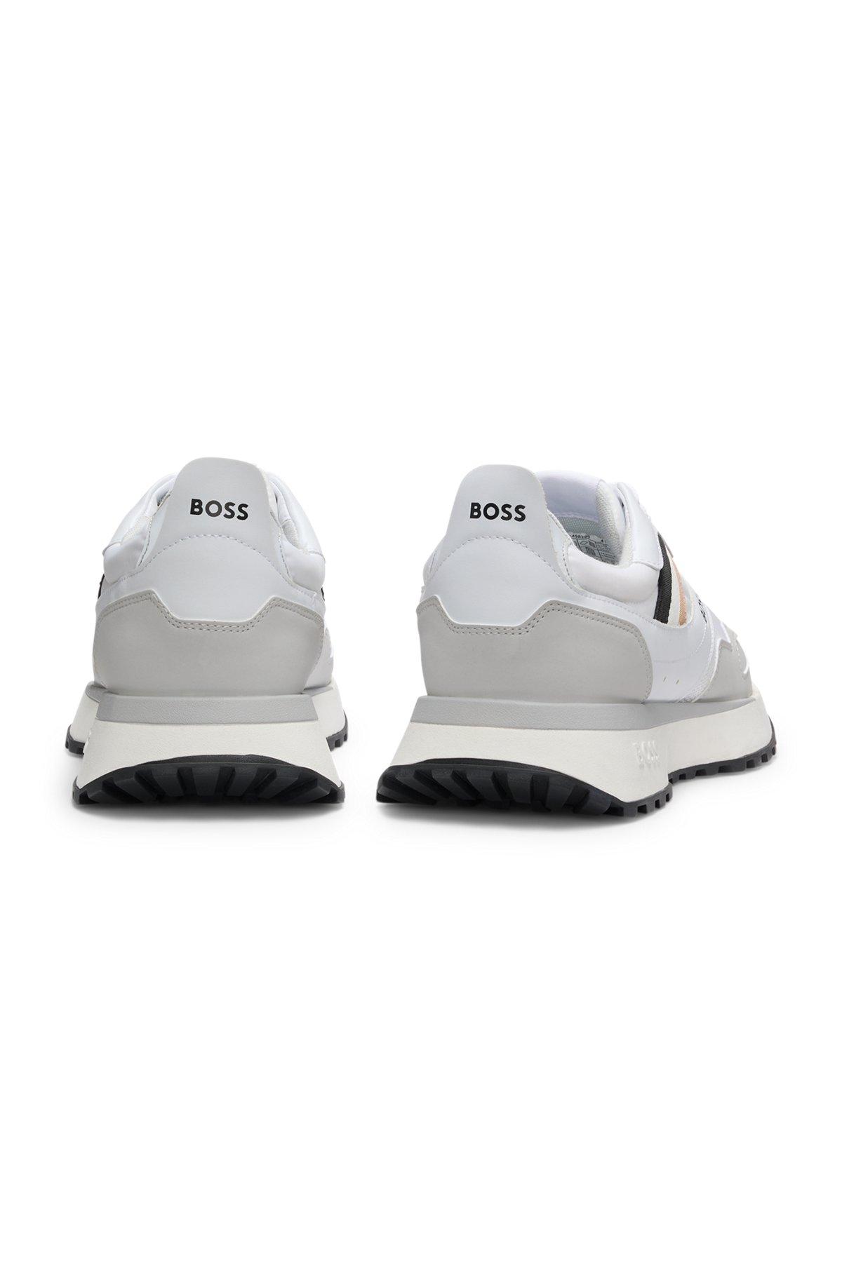 BOSS - Running-style trainers with EVA-rubber outsole - White Product Image