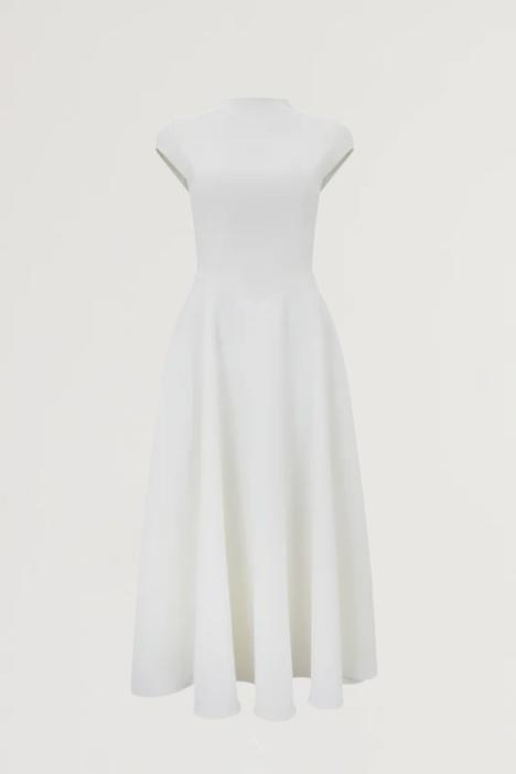 Cap Sleeve Midi Dress Product Image