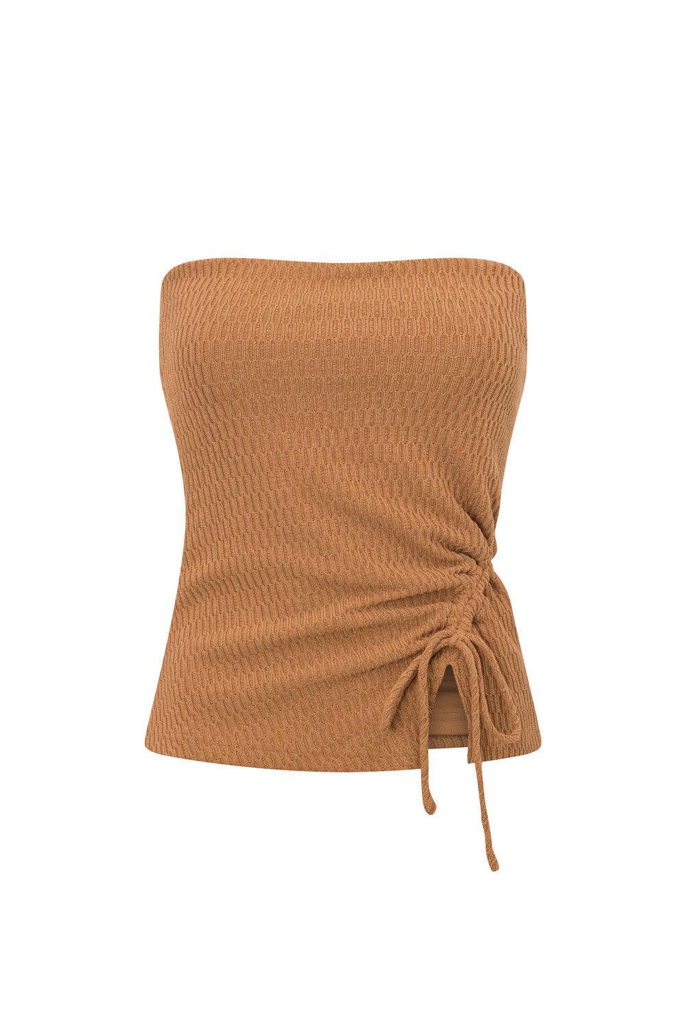 Jenna Top - Brown Product Image
