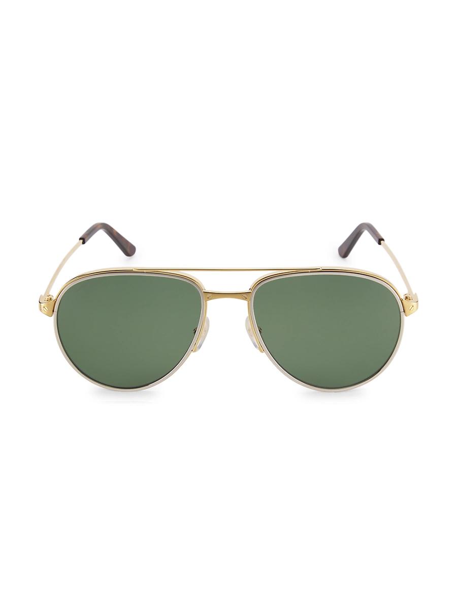 Mens Santos De Cartier 59MM Aviator Sunglasses Product Image