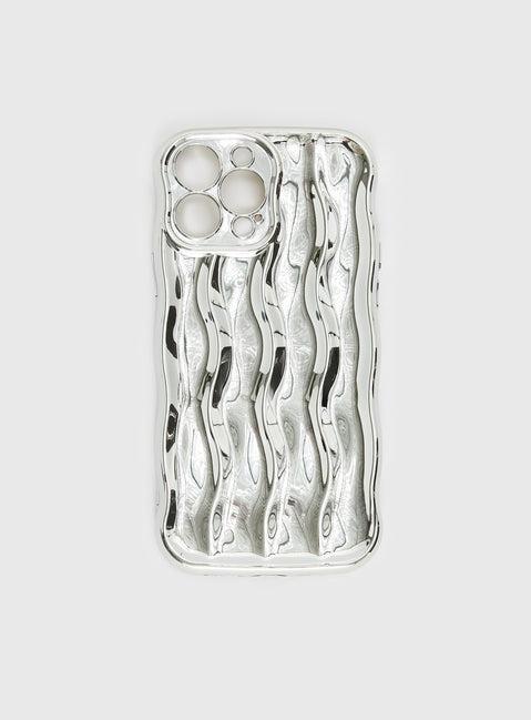 Keep Talking iPhone Case Silver Product Image