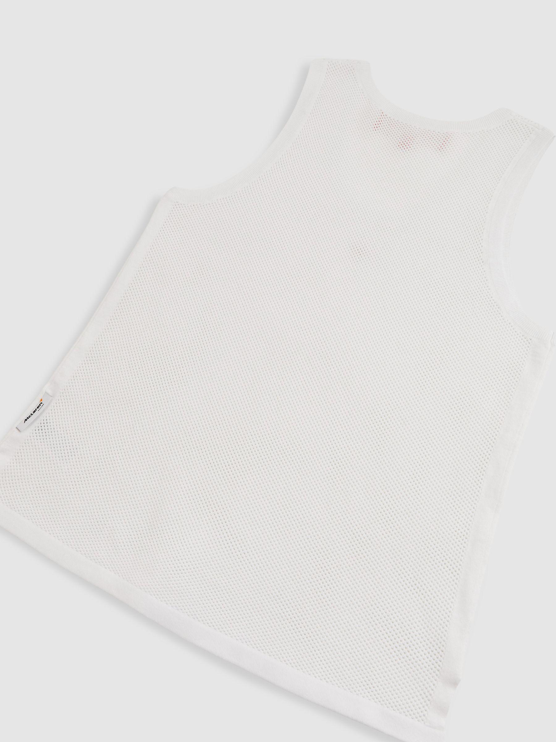 McLaren F1 Team Speedmark Knit Vest in White Product Image