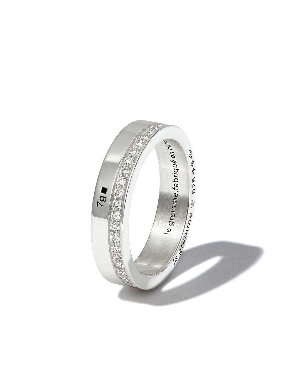 7g diamond line polished band ring Product Image