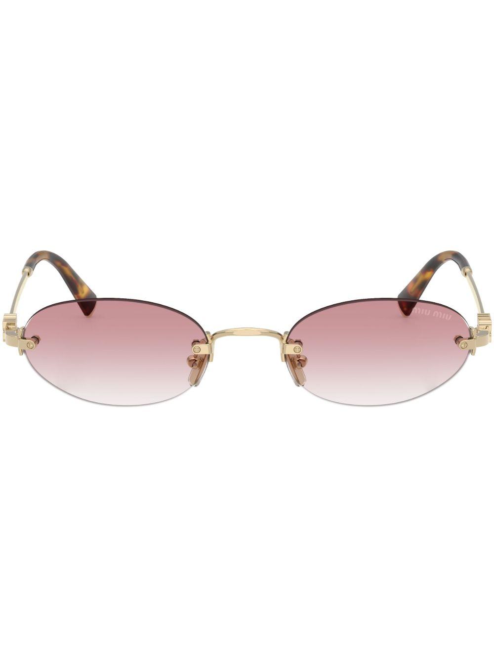 Greca-detail cat eye-frame sunglasses Product Image