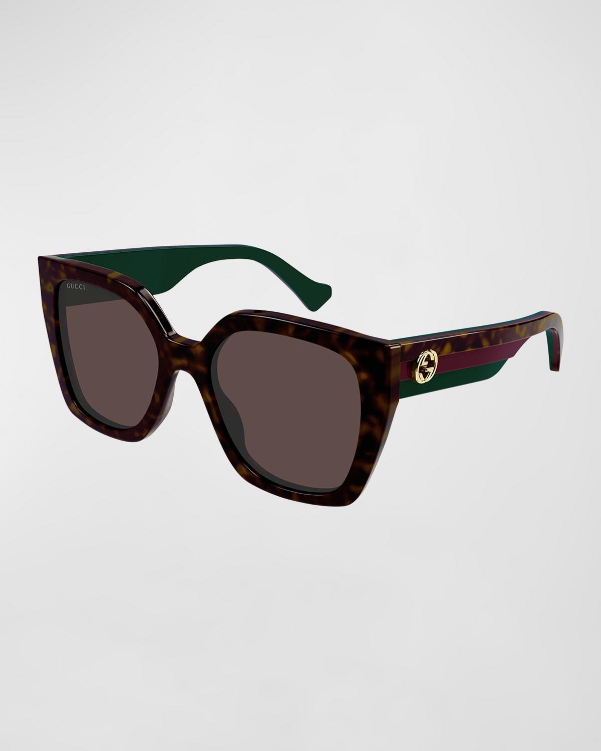 Womens Gucci Lacquered 53MM Butterfly Sunglasses Product Image