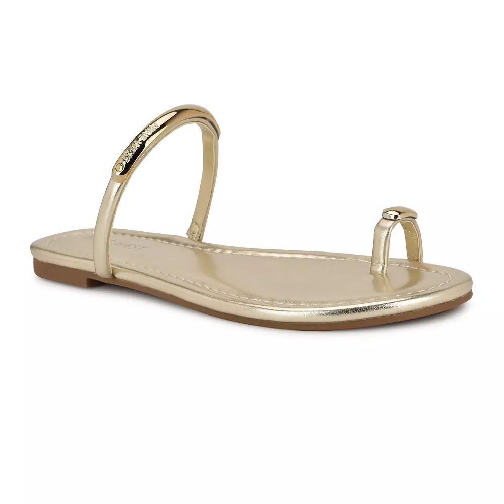 Nine West Balon Women's Casual Open Toe Sandals, Size: 10, Gold Product Image