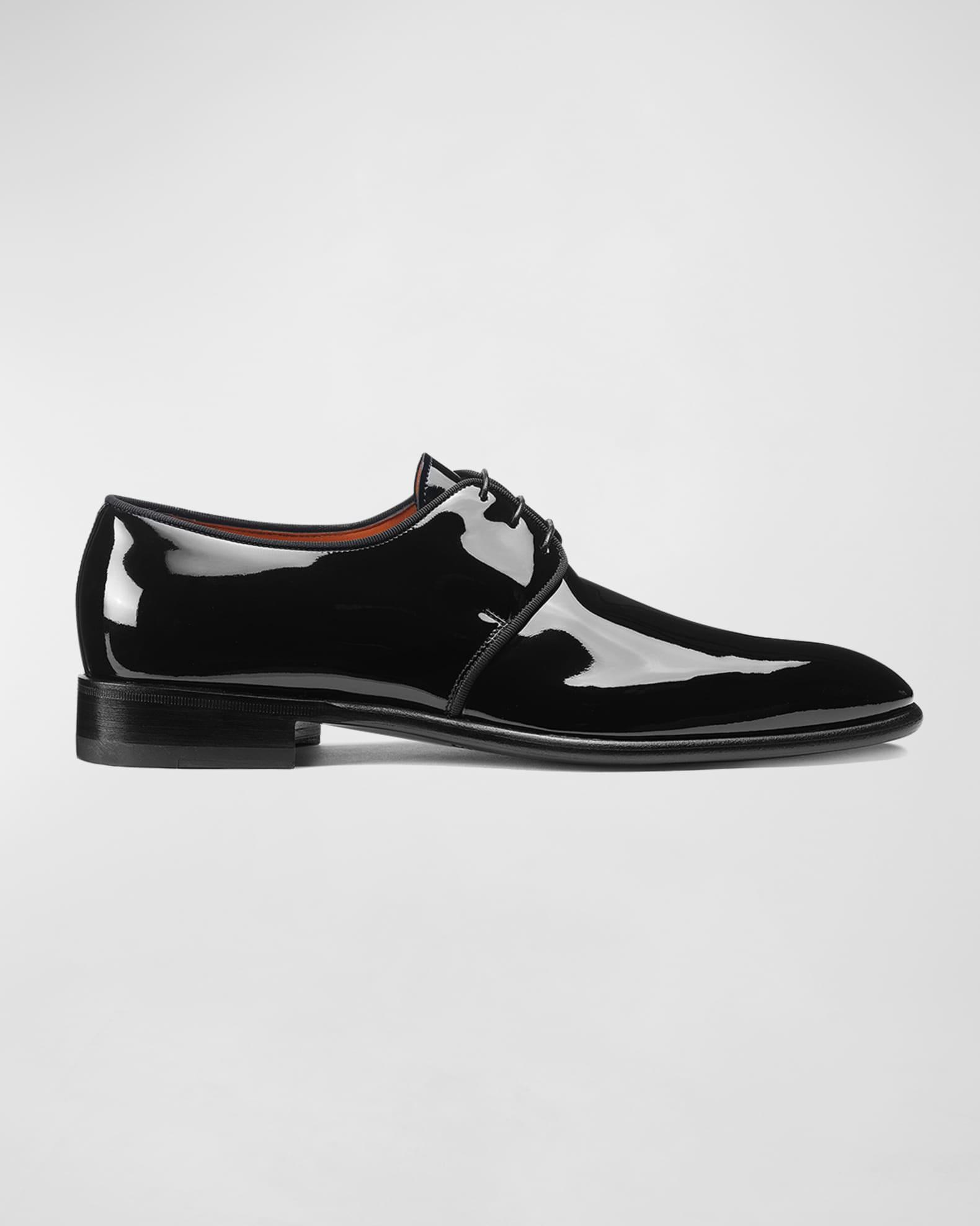 Men's Isogram Patent Leather Derby Shoes Product Image