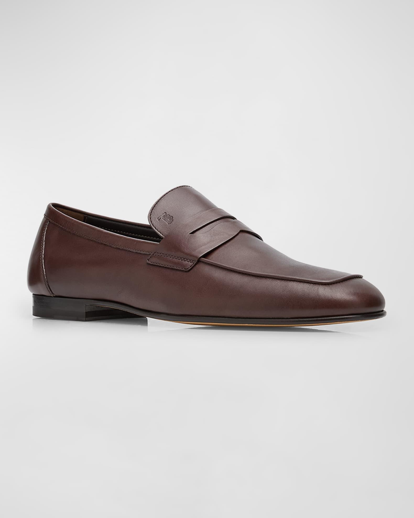 Men's Leather Penny Loafers Product Image
