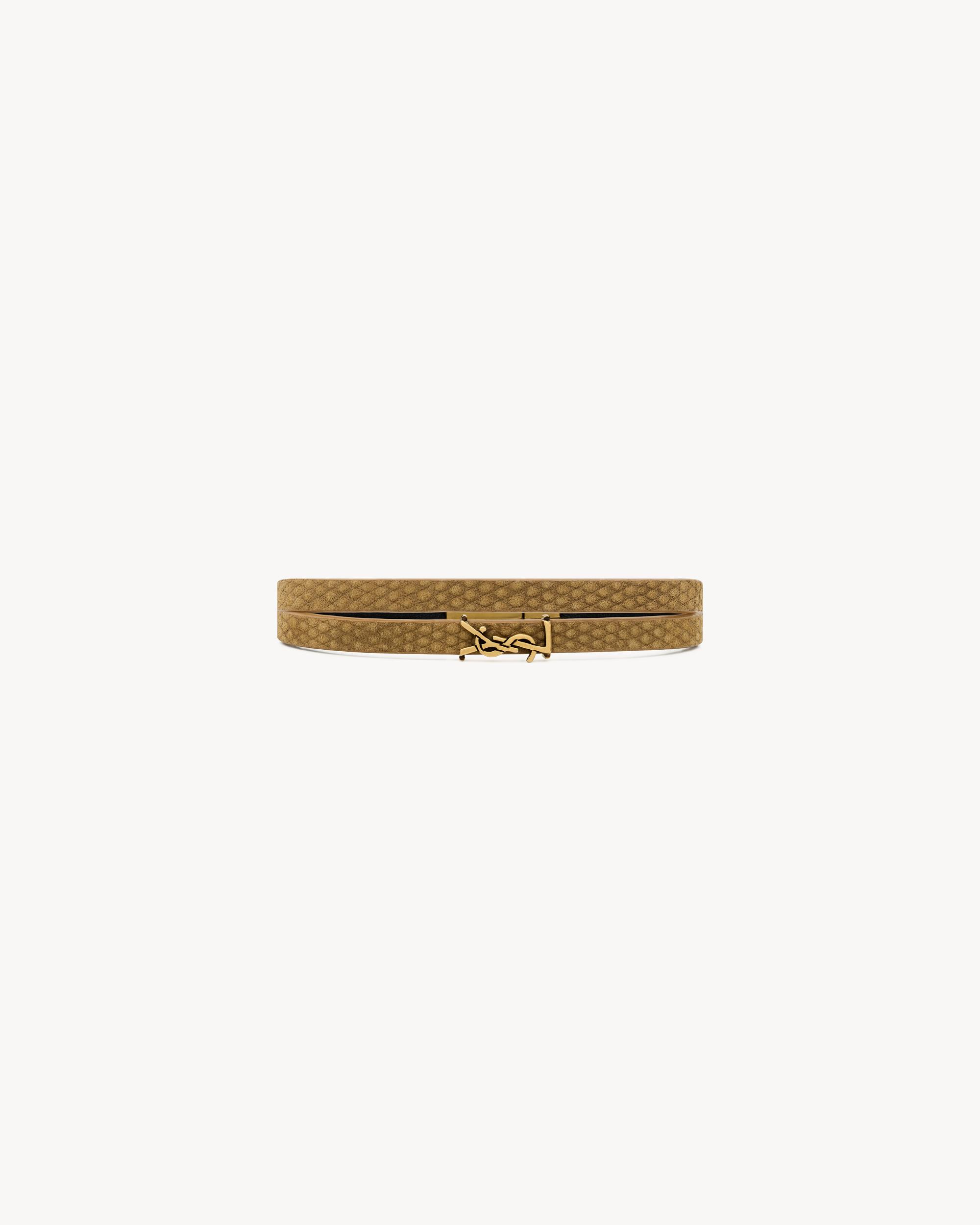 CASSANDRE double-wrap bracelet in leather Product Image