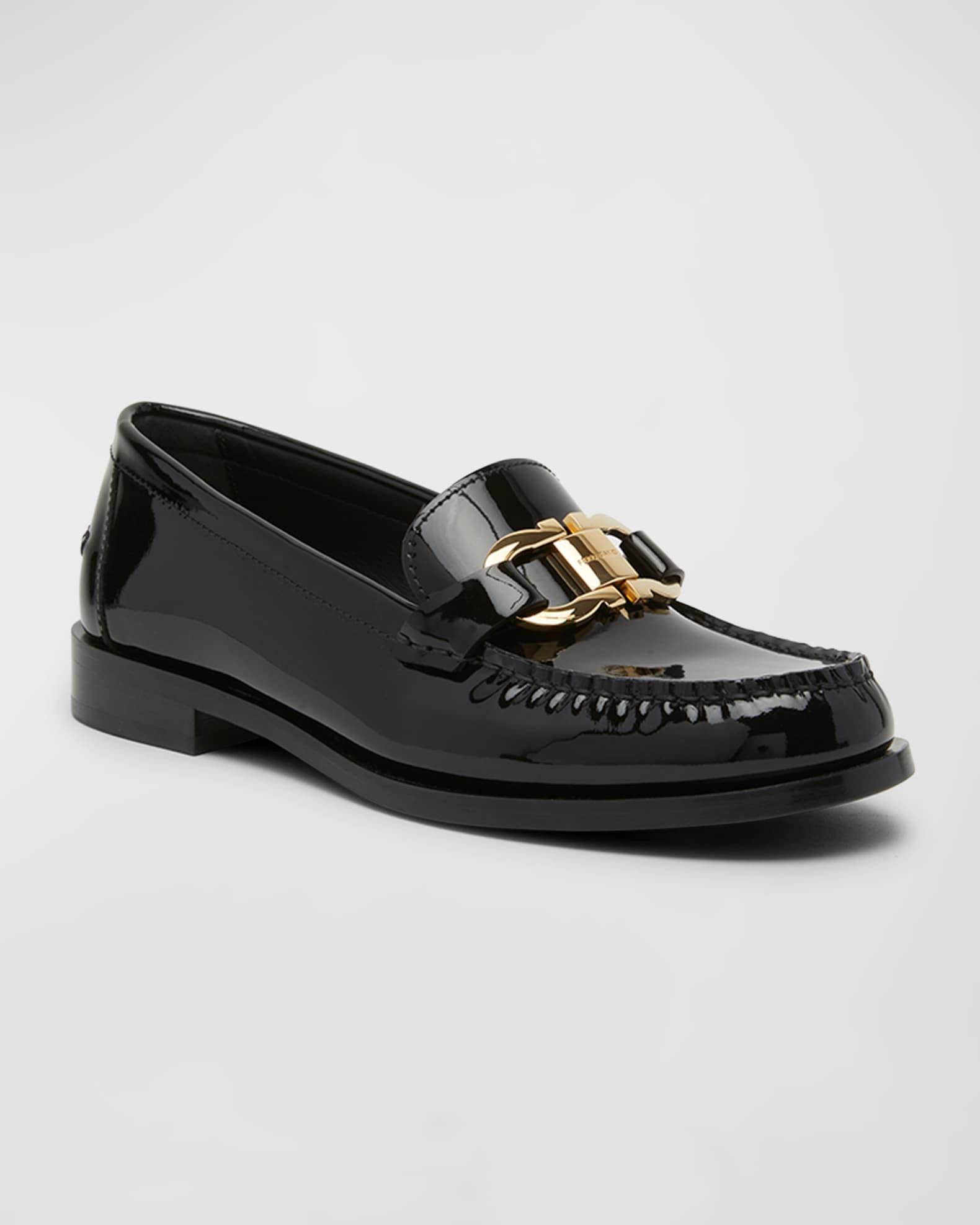 Maryan Patent Gancini Bit Loafers Product Image