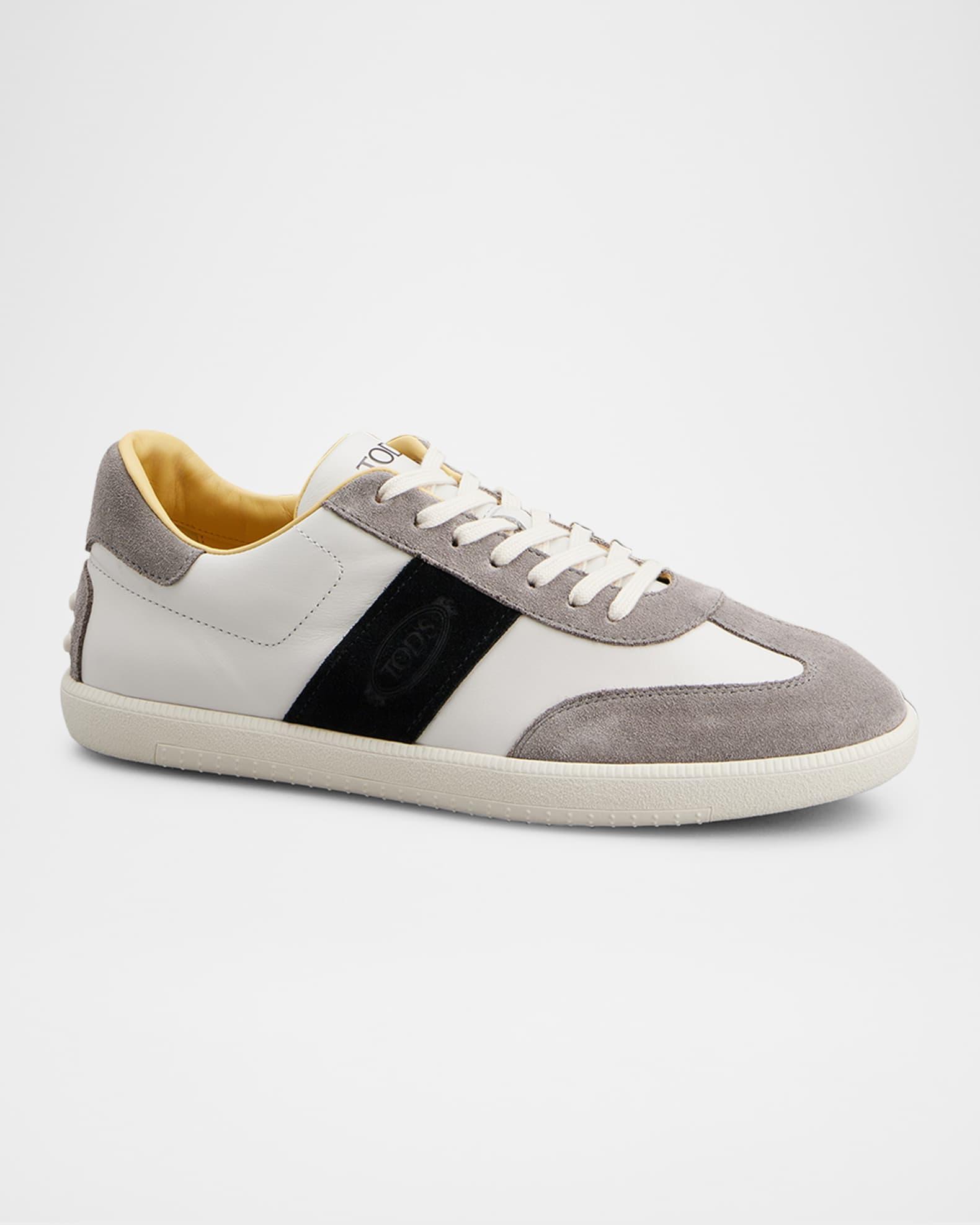 Men's Allascciata Cassetta Leggera Leather Low-Top Sneakers Product Image