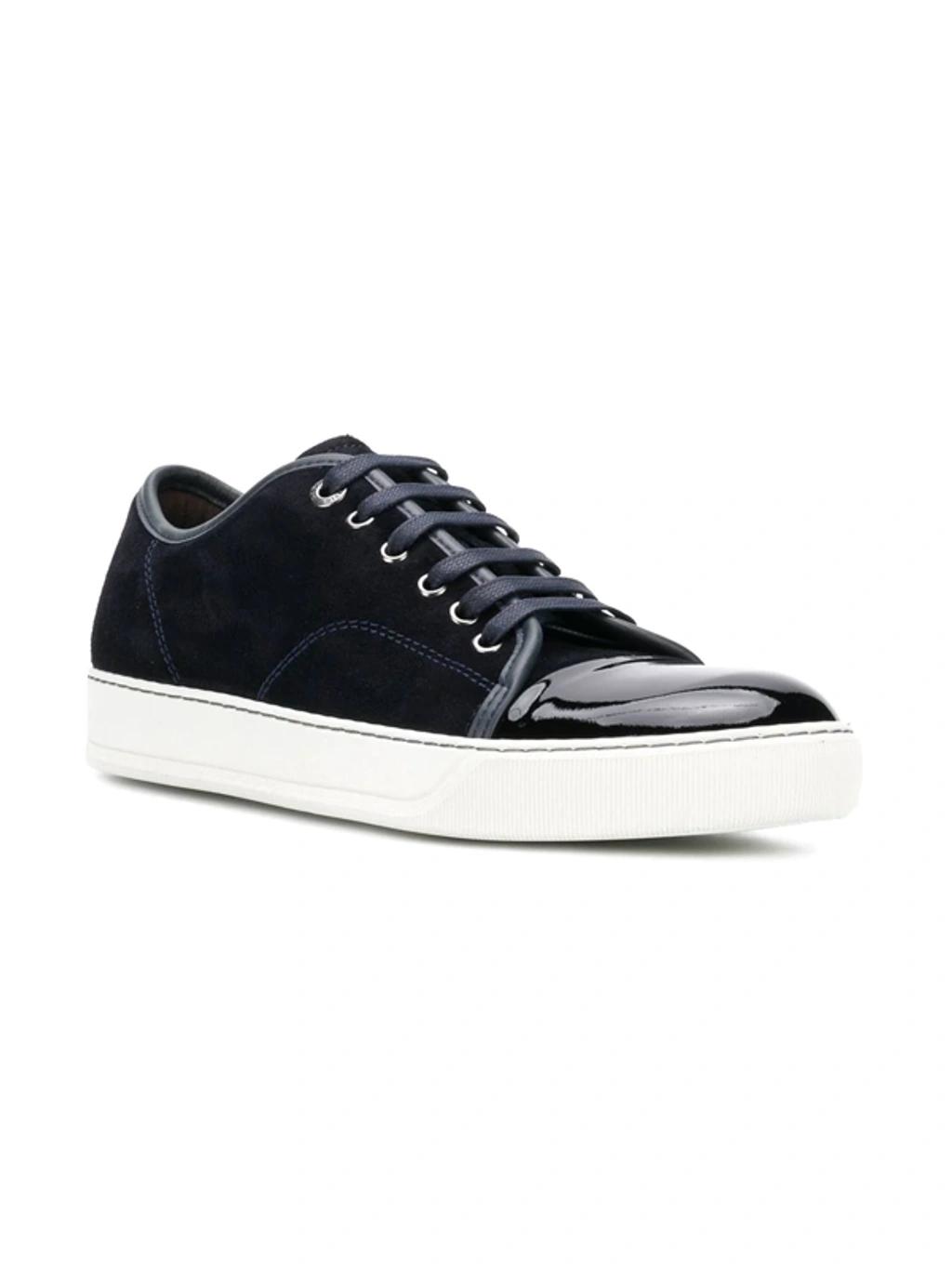 Black DBB1 Suede & Patent Leather Sneakers Product Image