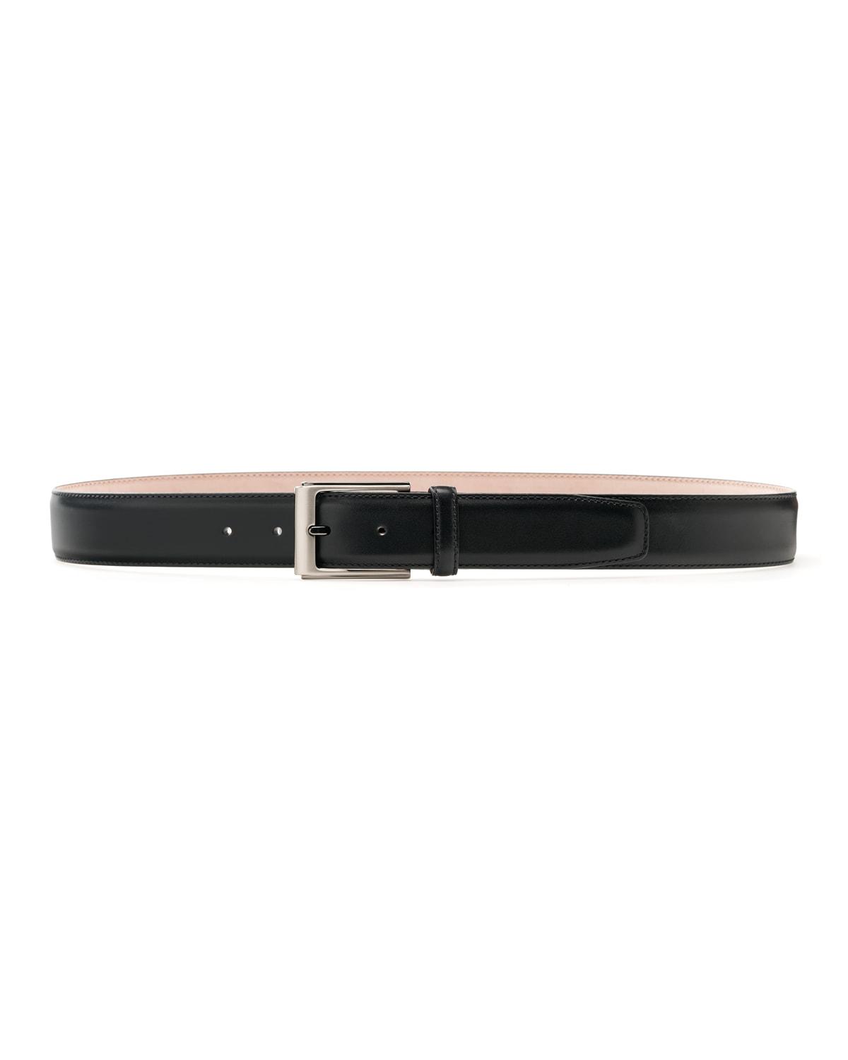 Mens Manchester Square-Buckle Leather Belt Product Image