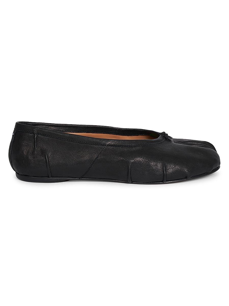 Womens Tabi Leather Ballerina Flats Product Image