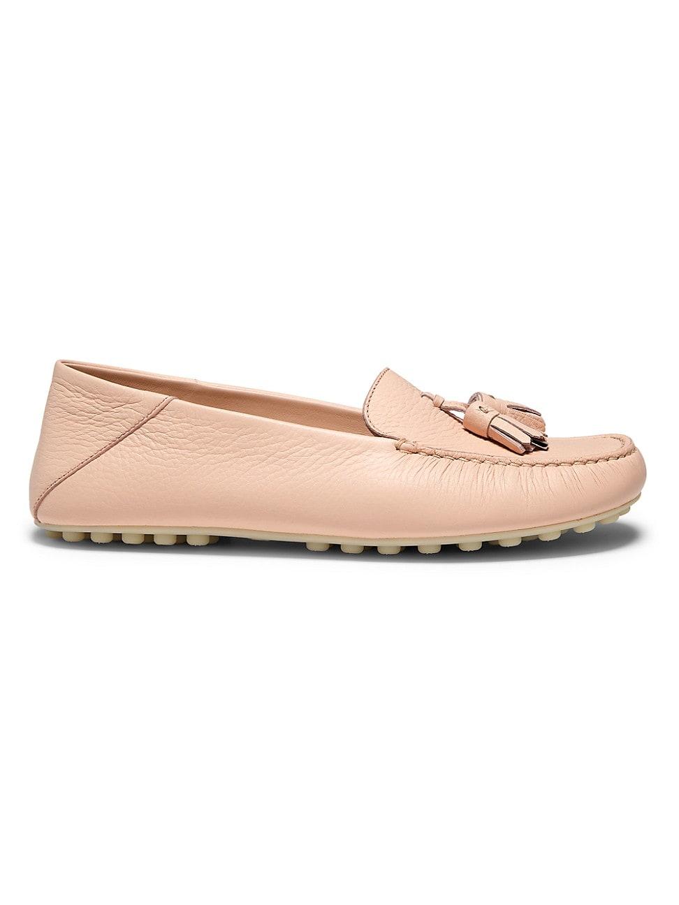 Leather Tassel Moccasin Driver Loafers Product Image