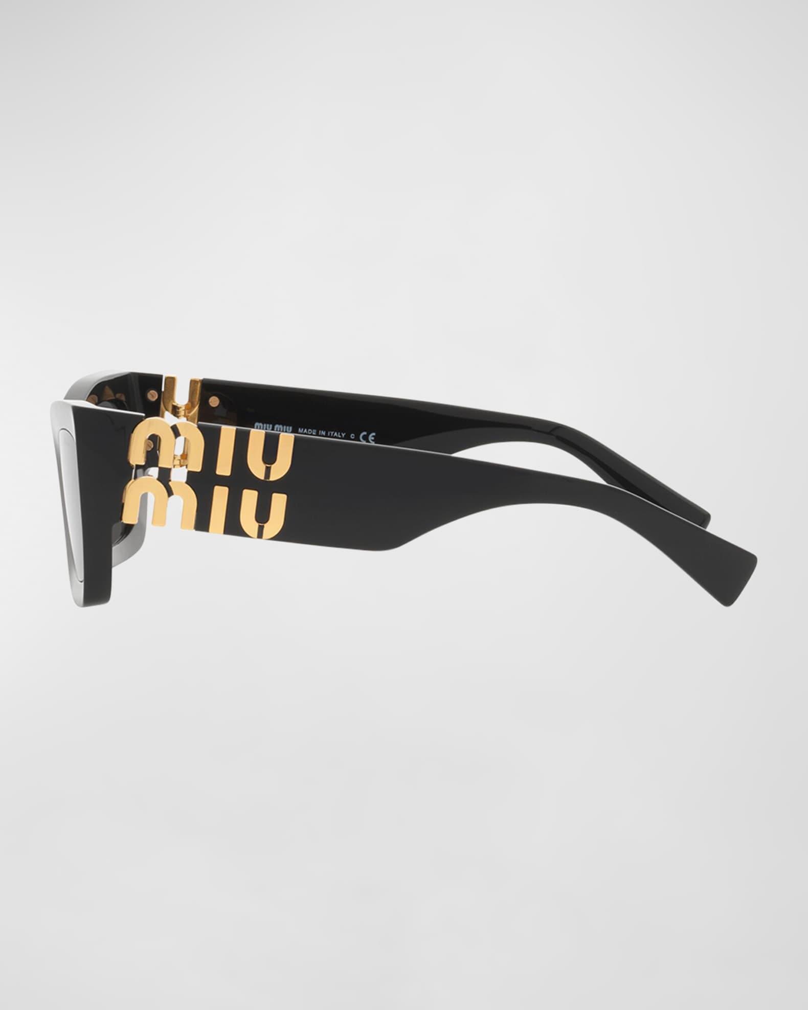Logo Rectangle Acetate Sunglasses  Product Image