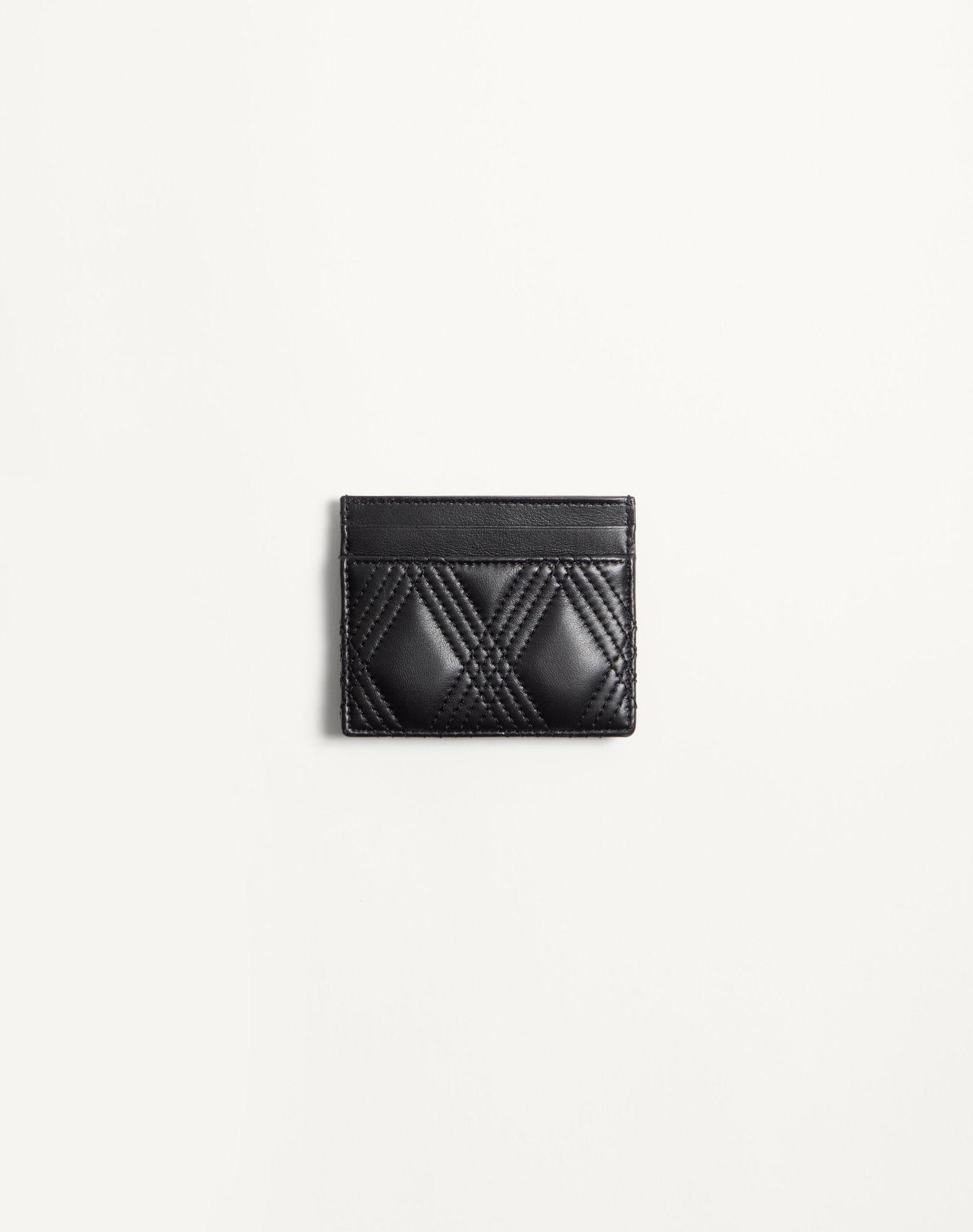 Valentino Garavani Quiltie 67 Cardholder In Quilted Nappa Leather Product Image
