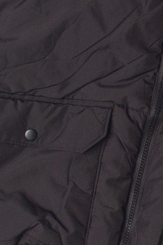 Stand Collar Cropped Puffer Jacket Product Image