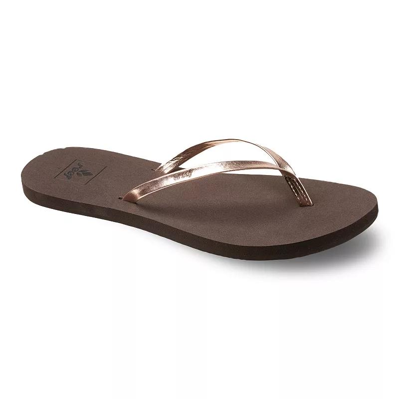 REEF Bliss Nights Women's Flip Flop Sandals, Size: 9, Brown White Product Image