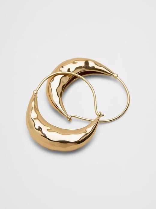 Hammered Flute Earrings Product Image