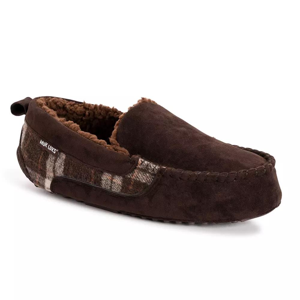 MUK LUKS® Emmett Men's Moccasin Slippers,  Product Image
