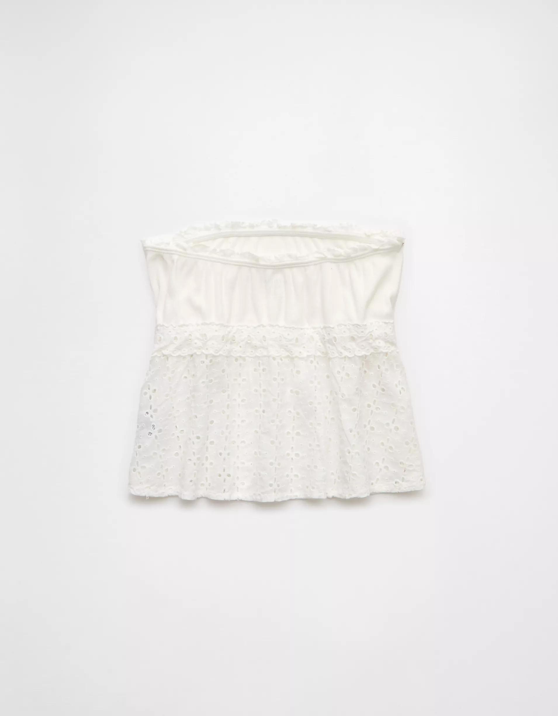 AE Eyelet Babydoll Tube Top Product Image