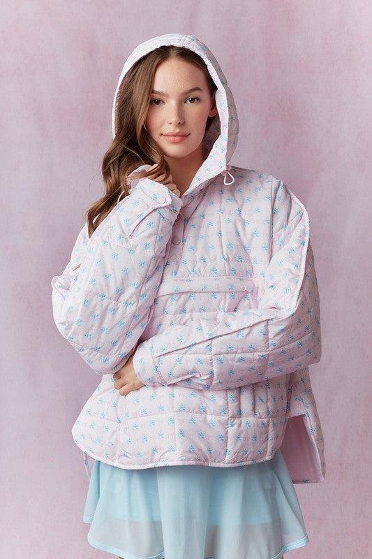 Dora Printed Pullover Puffer Jacket Product Image