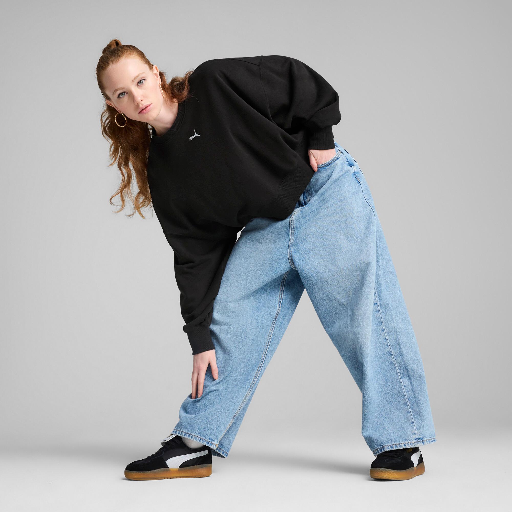 Wardrobe Essentials Women's Oversized Crew Sweatshirt Product Image