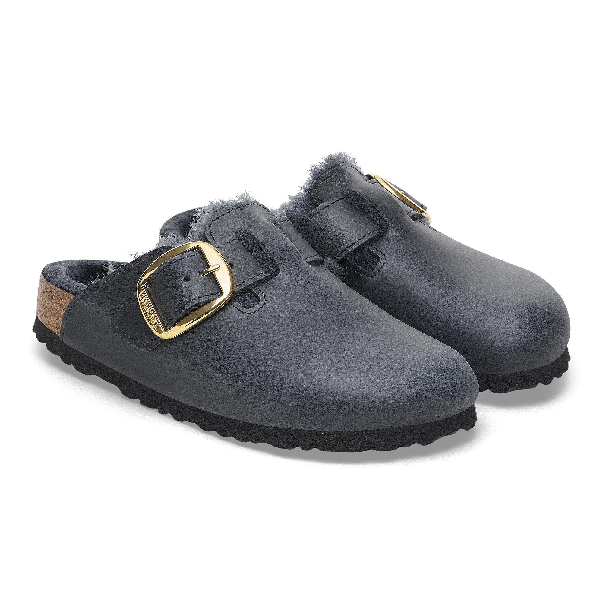 Boston Big Buckle Shearling Natural Leather Oiled Product Image