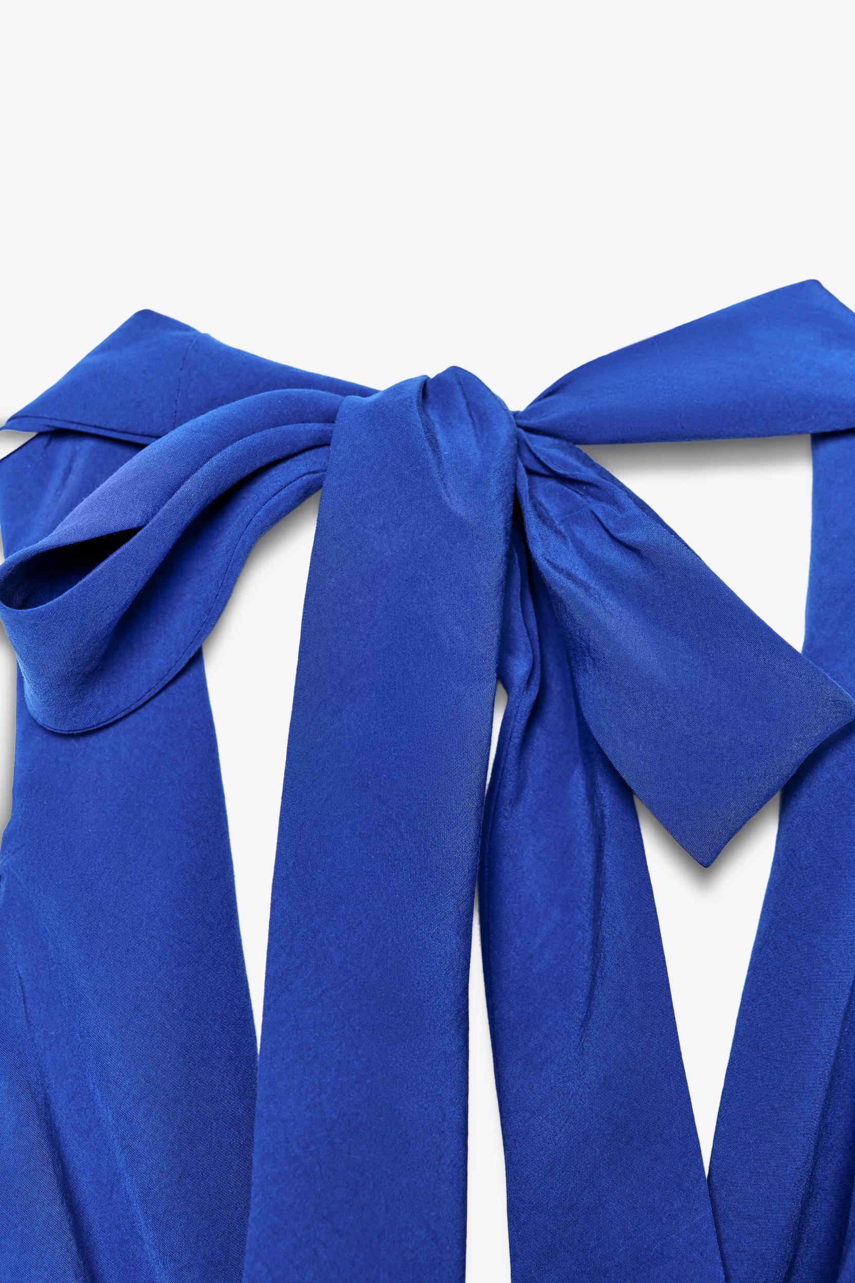 FLOWY HALTER TIE TOP Product Image