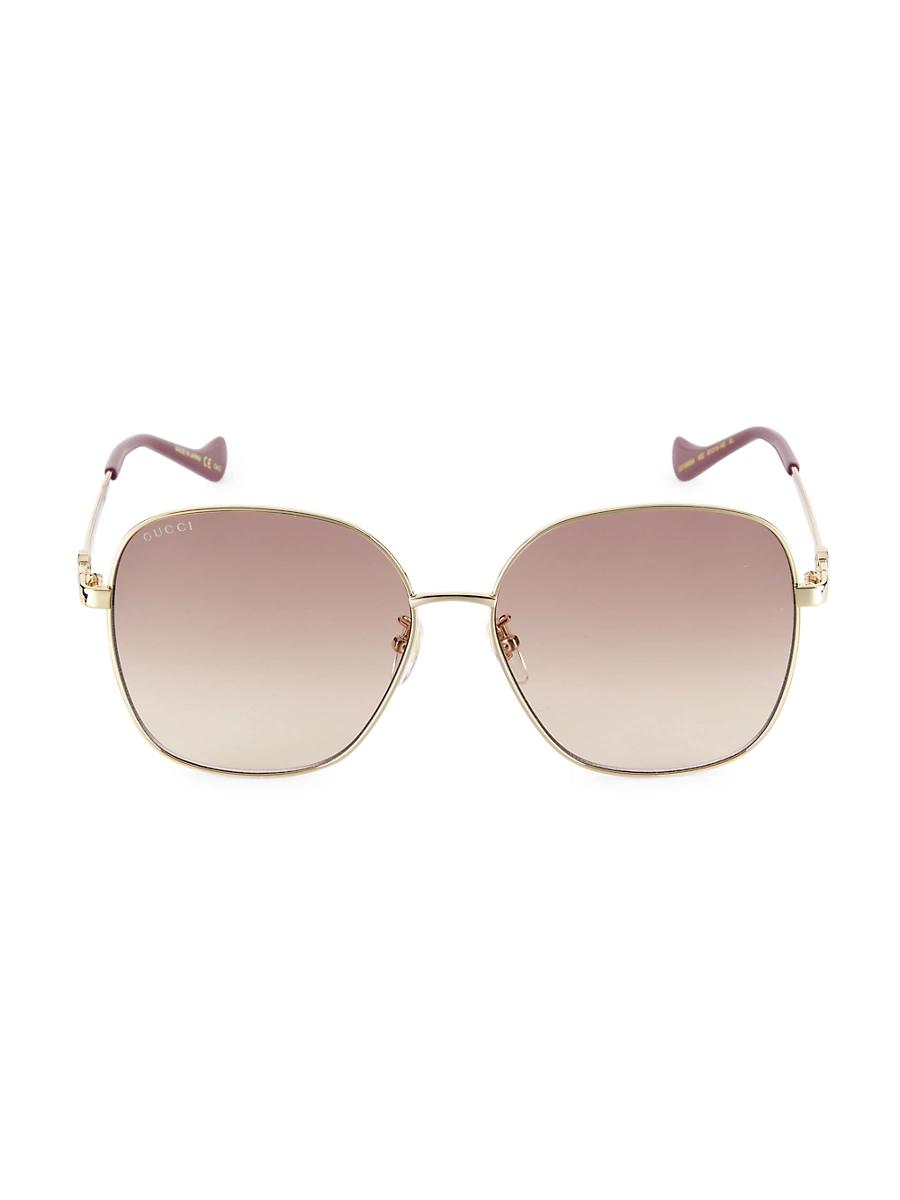 Womens Cut Out 61MM Square Sunglasses Product Image
