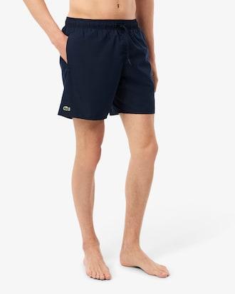 Mid Length Monochrome Swim Trunks Product Image