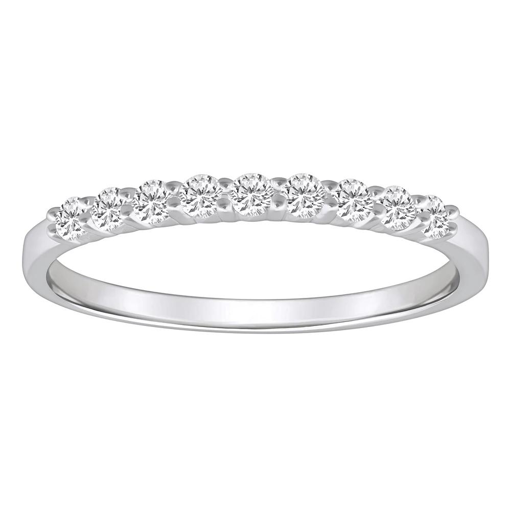 Alyson Layne 14k Gold 1/4 Carat T.W. Diamond 9-Stone Wedding Band, Women's,  Product Image