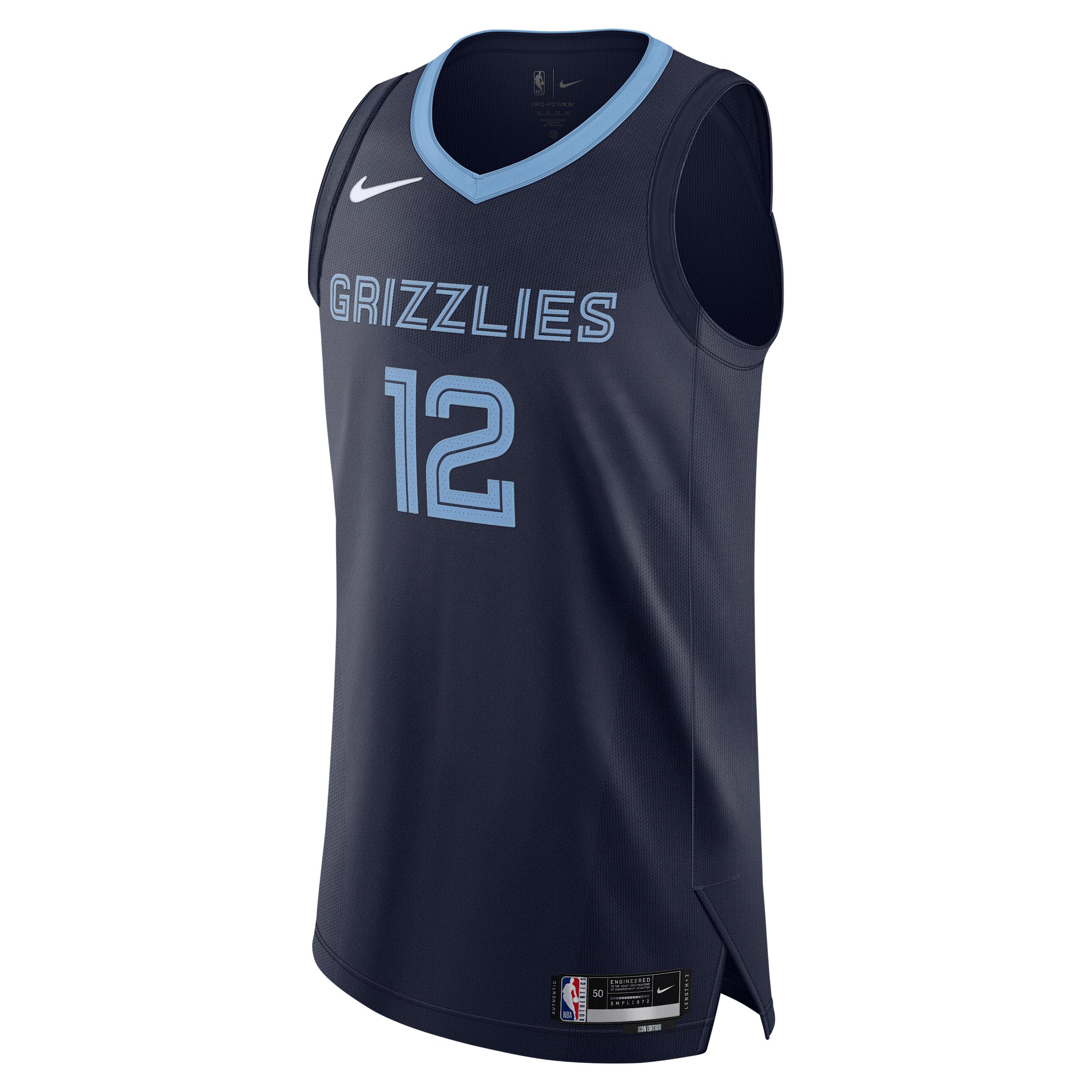 Grizzlies Icon Edition 2020 Nike Mens NBA Authentic Jersey | CW3449-419 Product Image