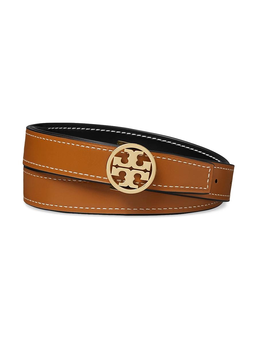 Tory Burch Womens Miller Smooth Reversible Belt Product Image