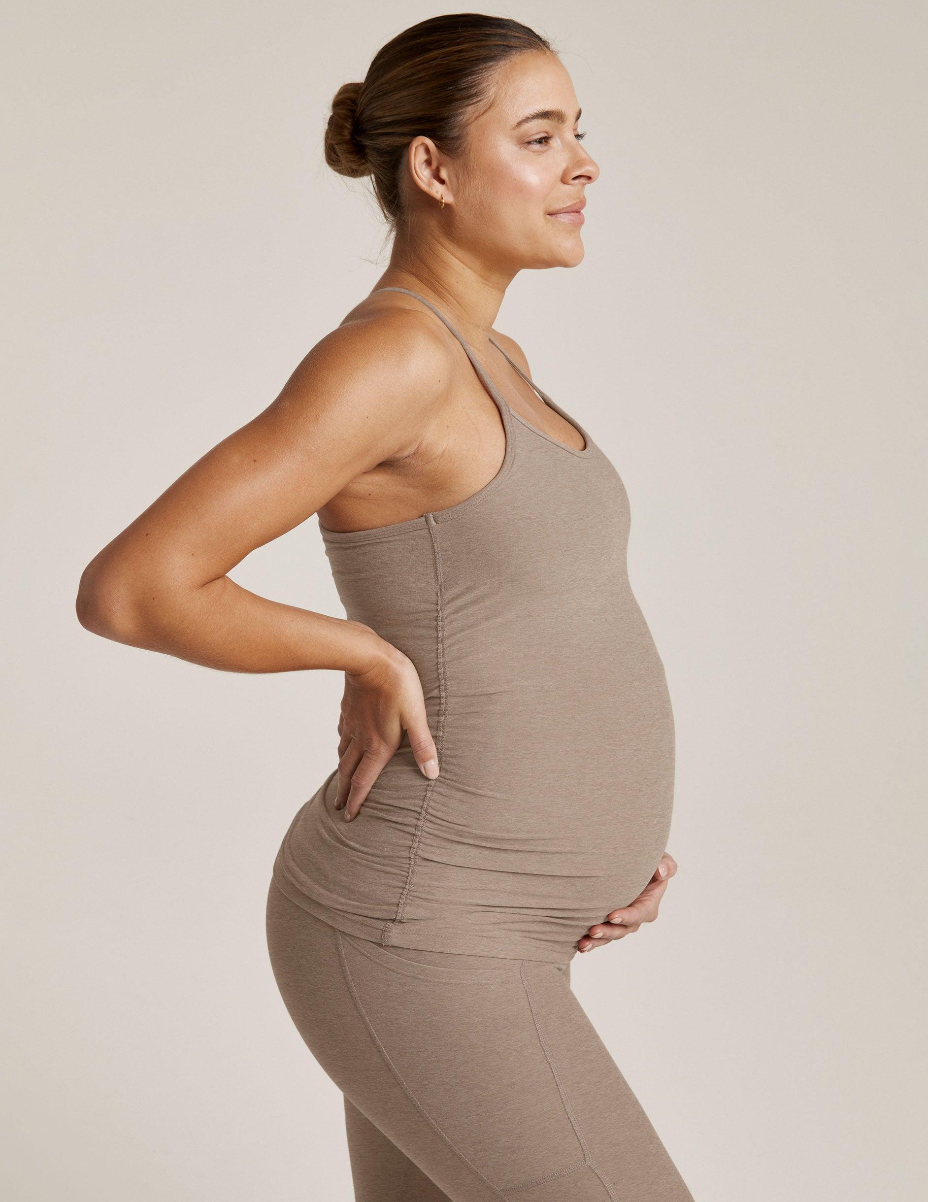 Spacedye Keep Your Cool Maternity Slim Racerback Tank Product Image